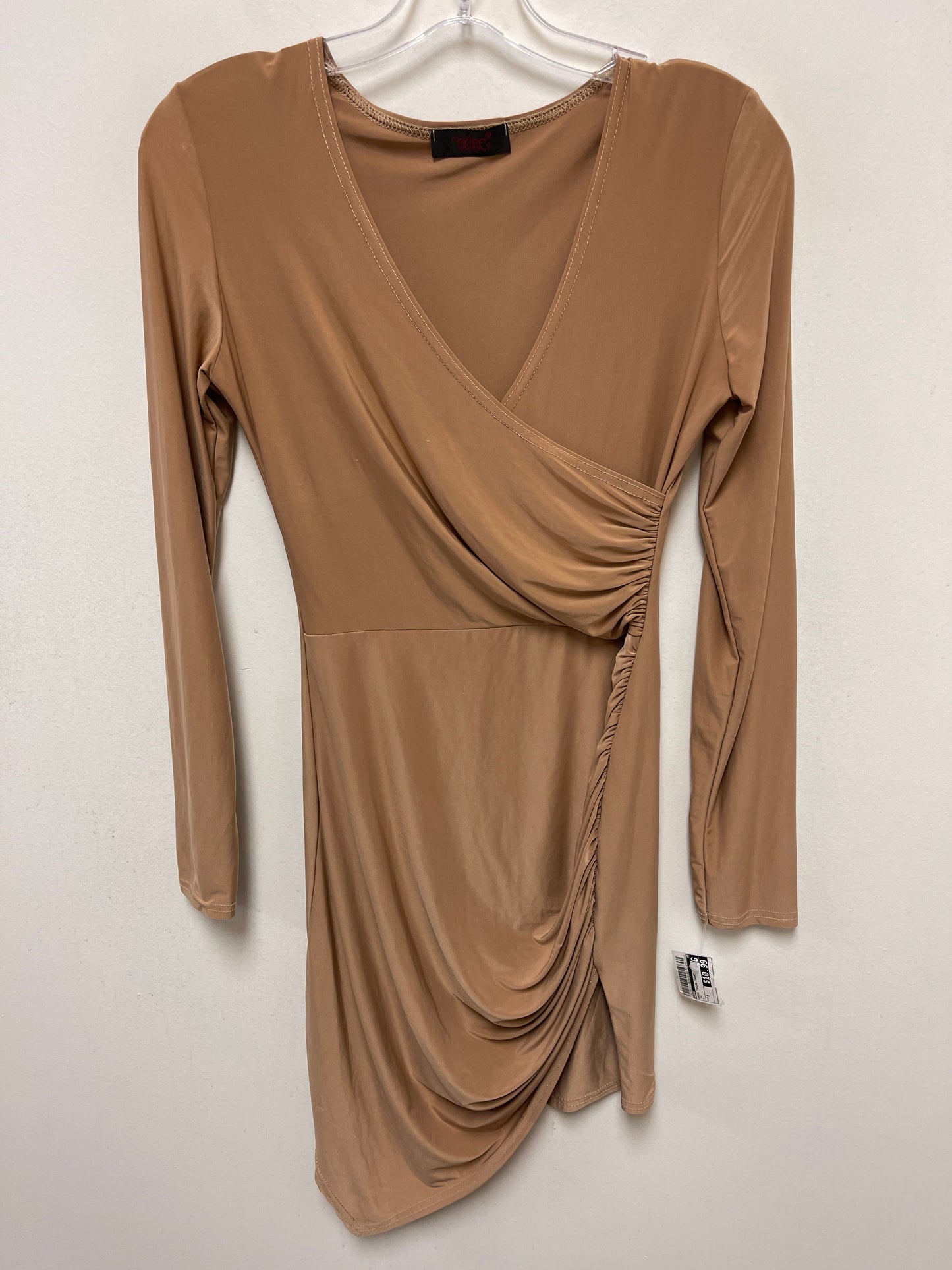 Tan Dress Casual Short Edge, Size M