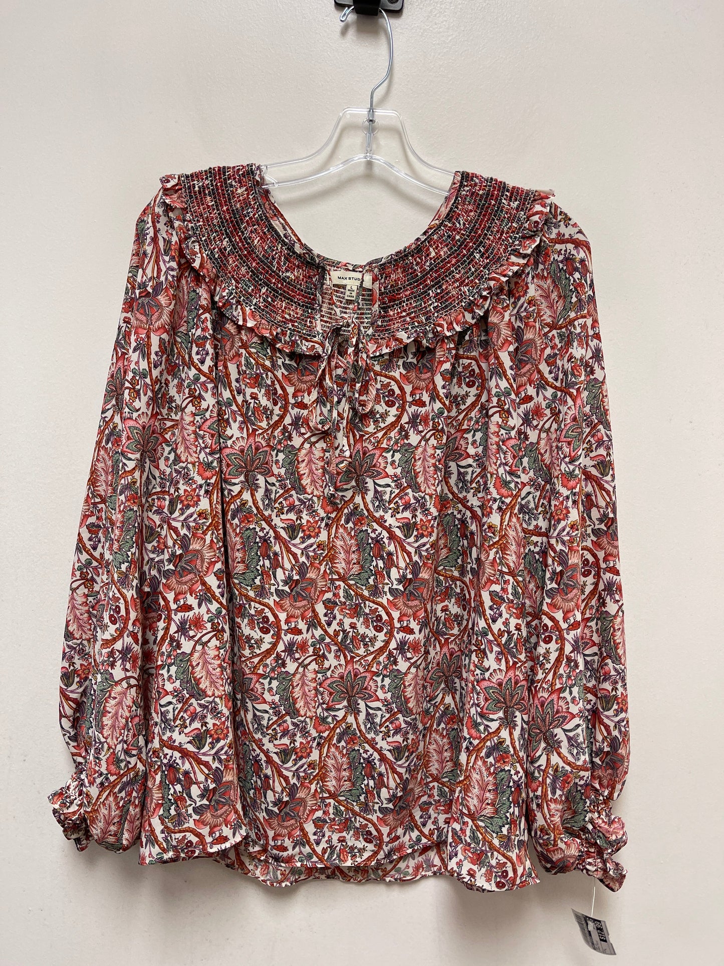 Ombre Print Top Long Sleeve Max Studio, Size L