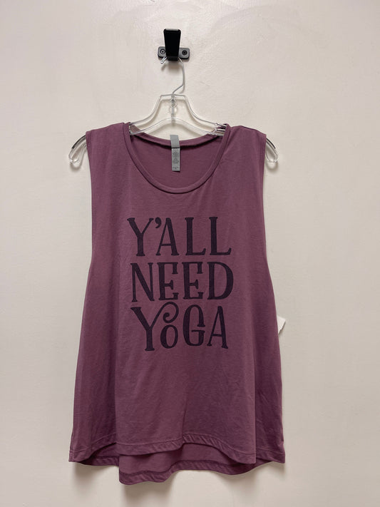 Purple Tank Top Next Level, Size Xl