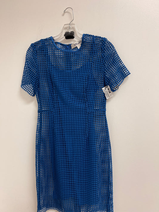 Blue Dress Party Midi Diane Von Furstenberg, Size Xs