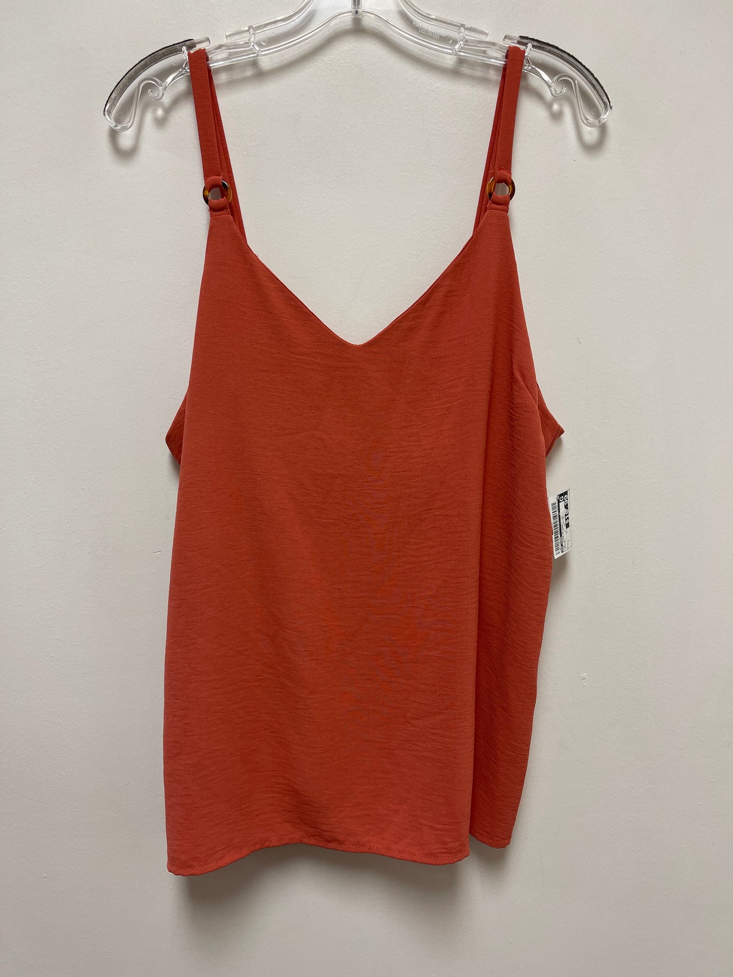 Orange Top Sleeveless Ee Some, Size L