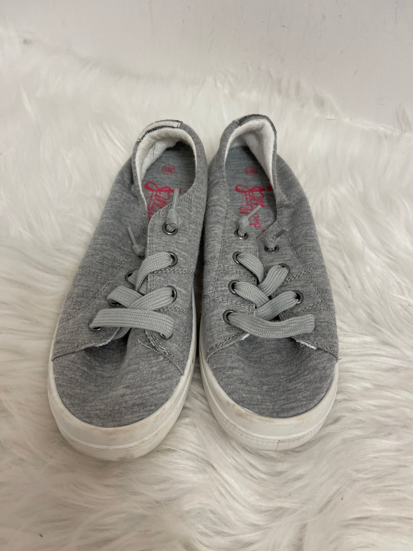 Grey Shoes Sneakers Jelly Pop, Size 6.5