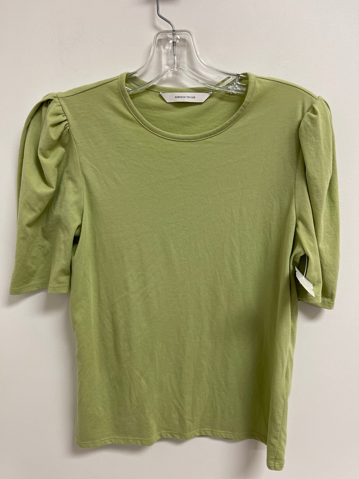 Green Top Short Sleeve Rebecca Taylor, Size S