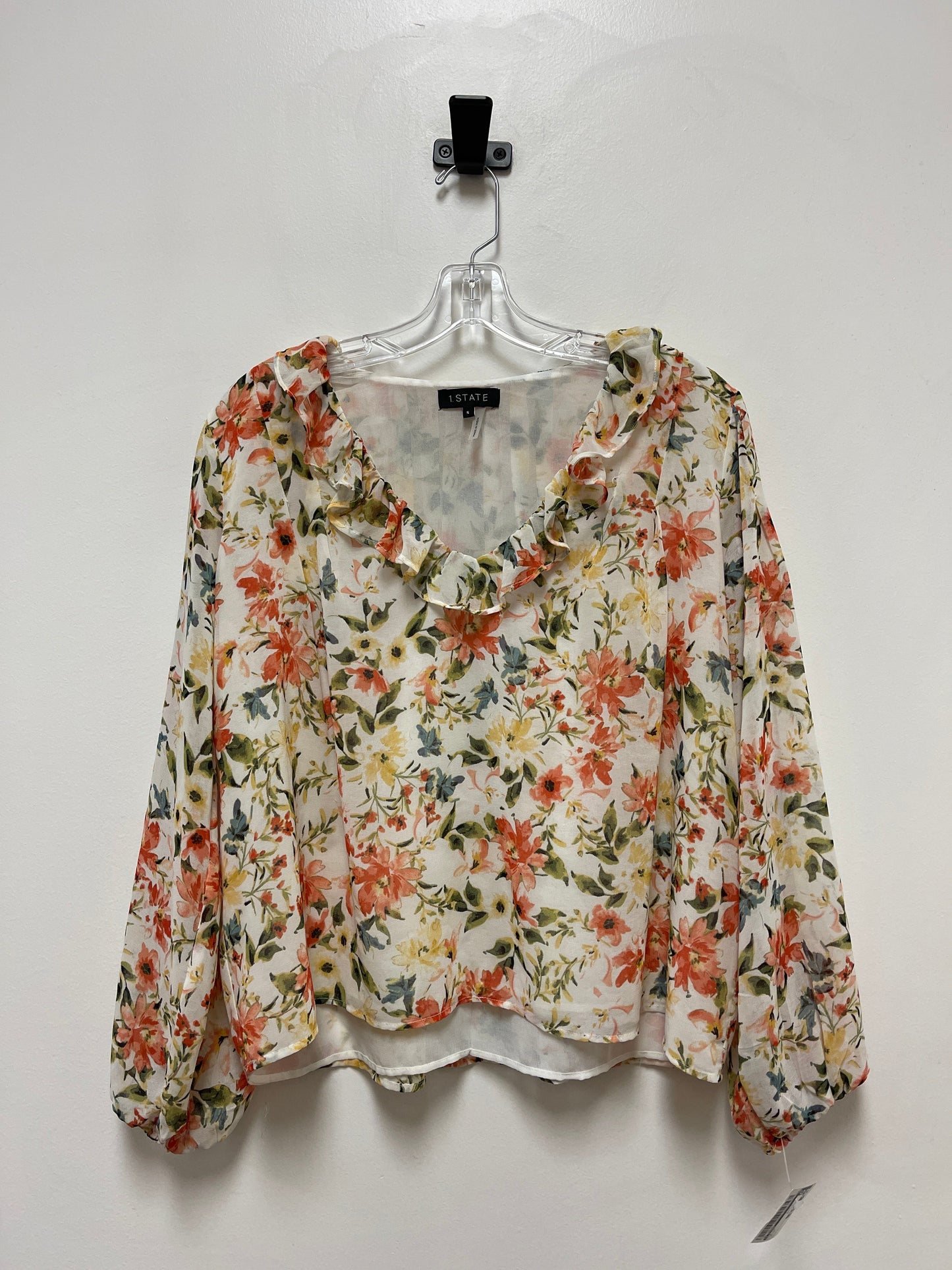 Cream Top Long Sleeve 1.state, Size S