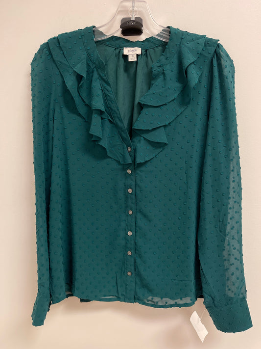 Green Top Long Sleeve J. Crew, Size S