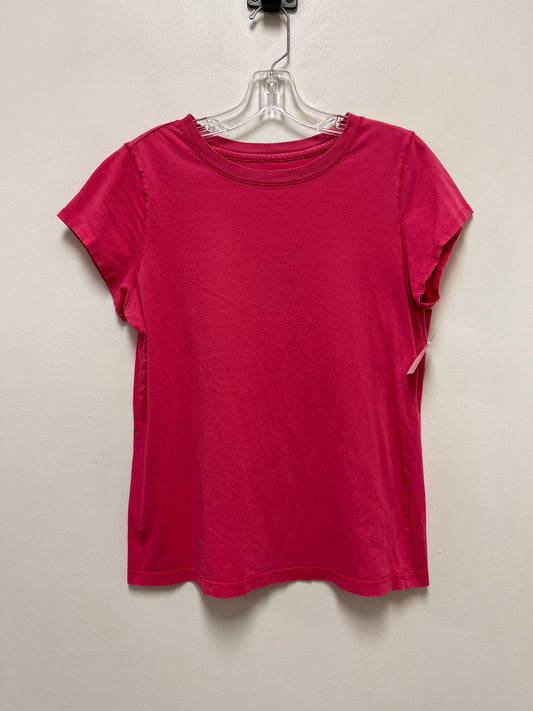 Pink Top Short Sleeve Basic Universal Thread, Size M
