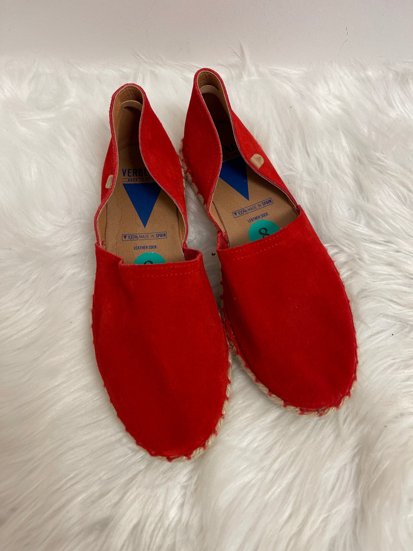 Red Shoes Flats Clothes Mentor, Size 8