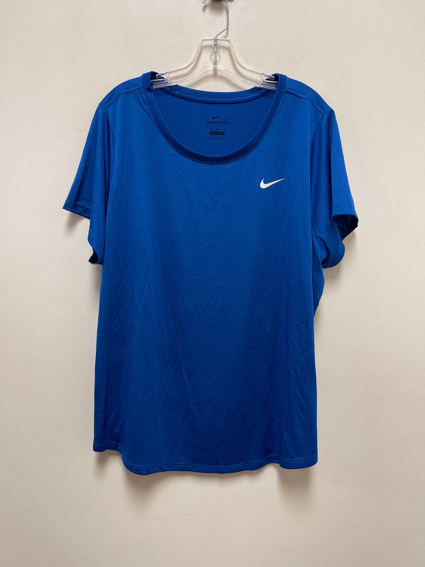 Blue Athletic Top Short Sleeve Nike Apparel, Size 3x