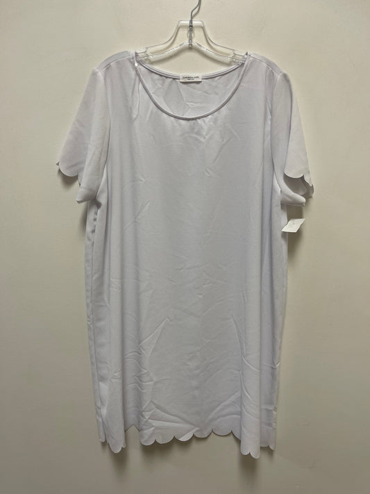 White Dress Casual Short Chicsoul, Size 3x