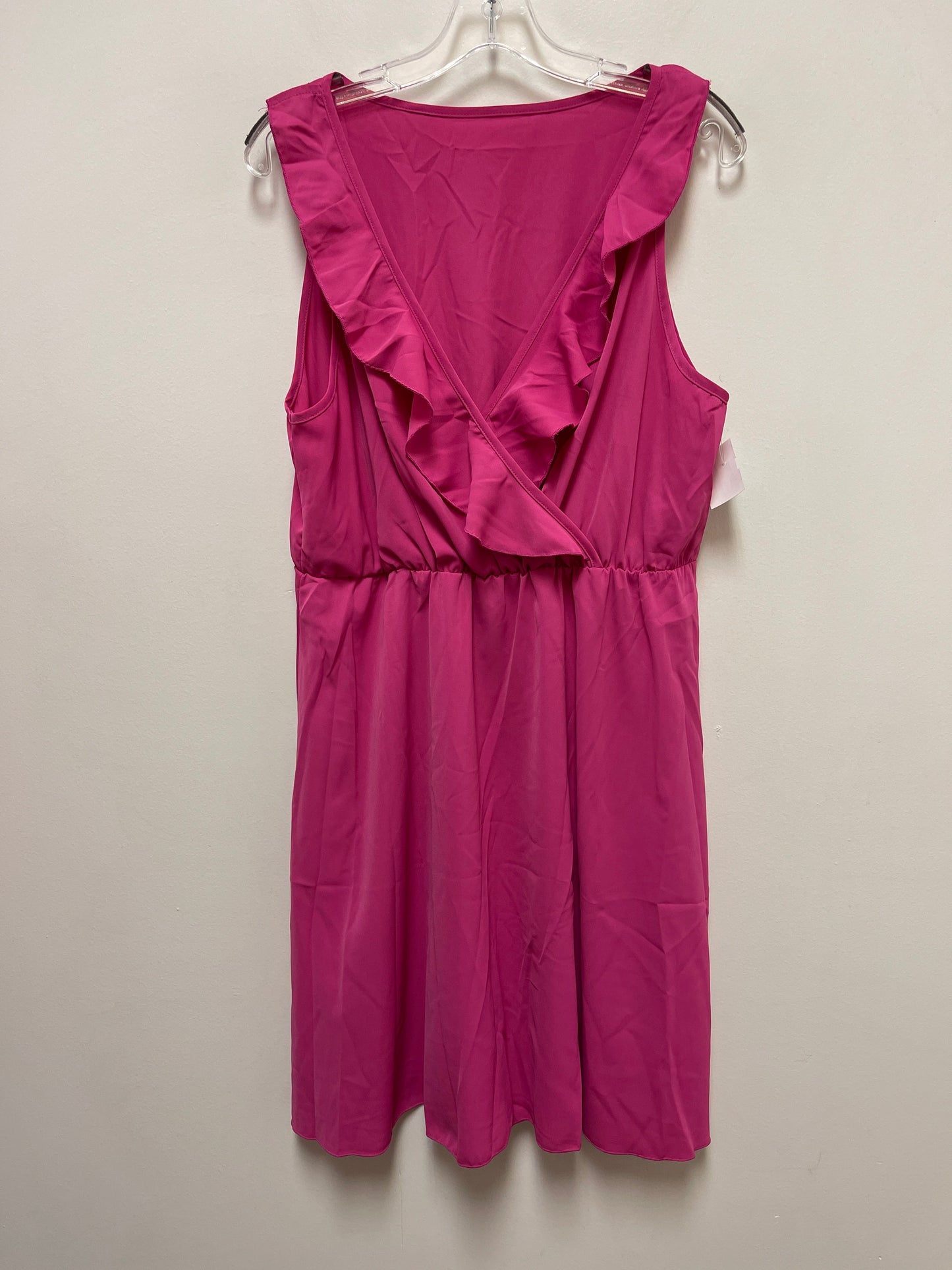 Dress Casual Short By Shein In Pink, Size: Xl