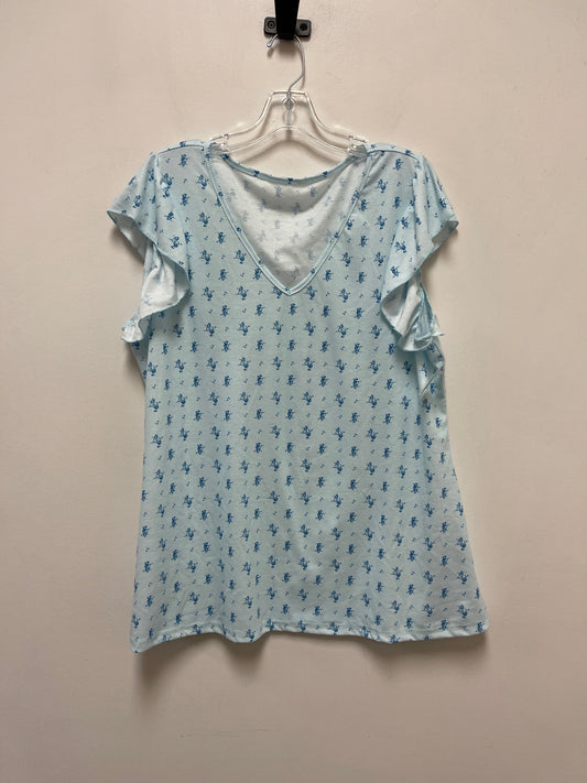 Top Short Sleeve By Shein In Blue, Size: 3x