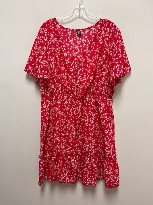 Dress Casual Short By Shein In Red, Size: 3x