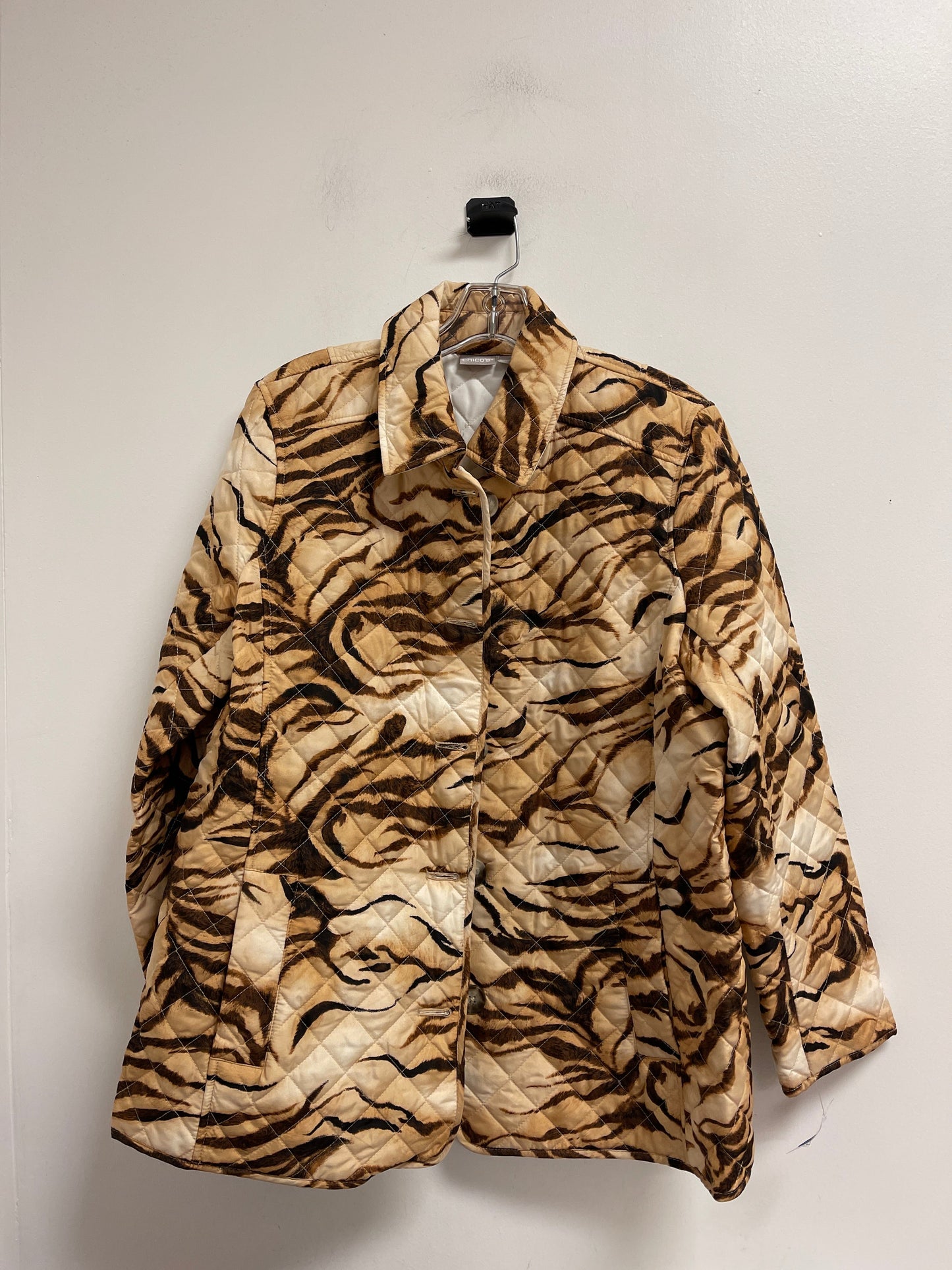 Coat Other By Chicos In Animal Print, Size: L