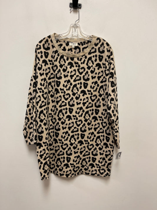 Tunic Long Sleeve By Umgee In Animal Print, Size: S