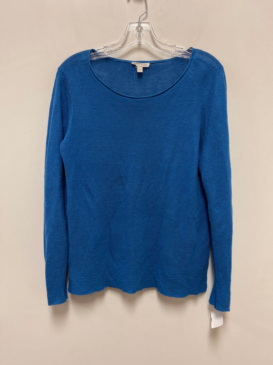 Top Long Sleeve By Eileen Fisher In Blue, Size: M