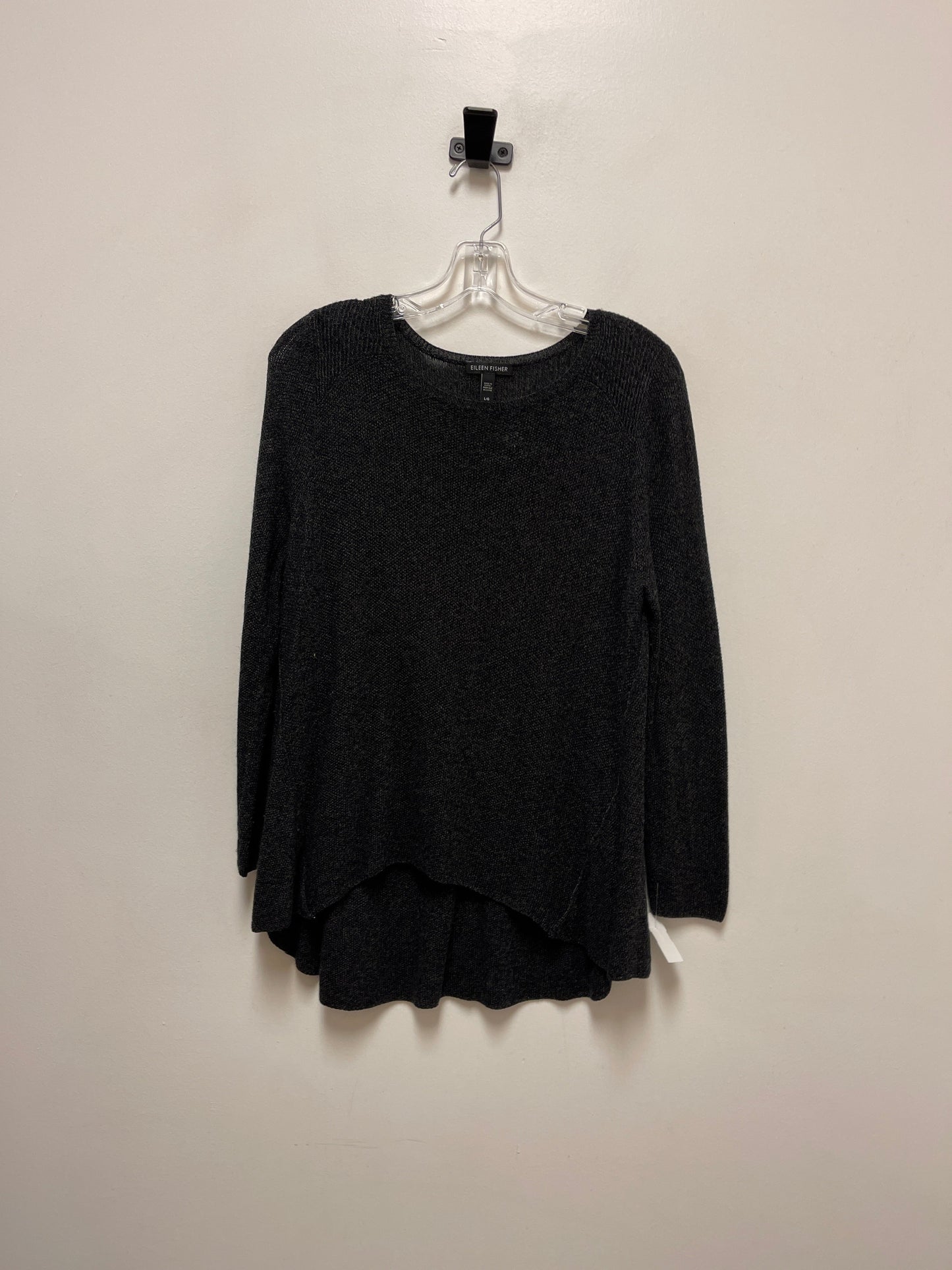 Top Long Sleeve By Eileen Fisher In Black, Size: L