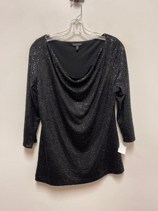 Top Long Sleeve By Eileen Fisher In Black, Size: M