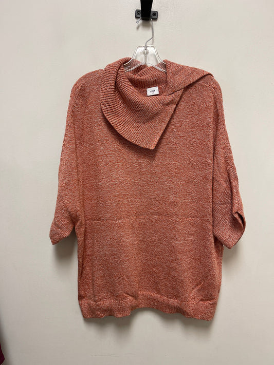 Sweater Short Sleeve By Cabi In Orange, Size: M