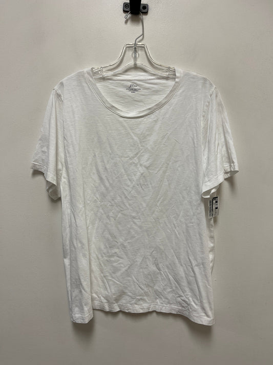 Top Short Sleeve Basic By J. Crew In White, Size: 2x