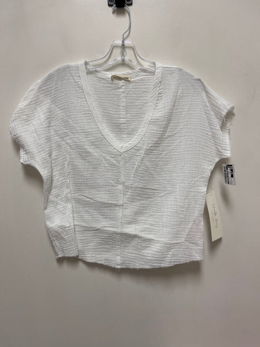 Top Short Sleeve Basic By Clothes Mentor In White, Size: S