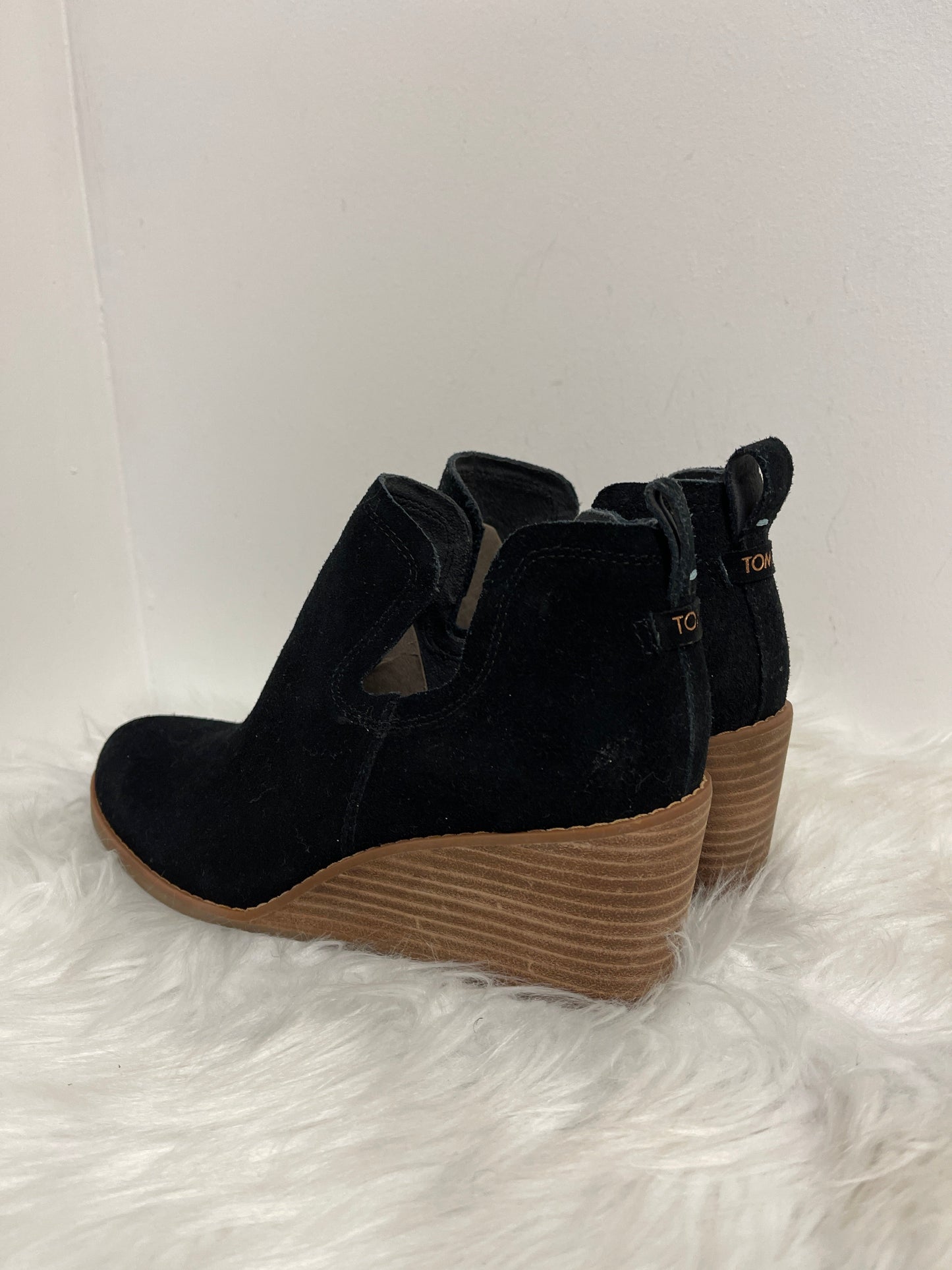 Boots Ankle Heels By Toms In Black, Size: 8.5