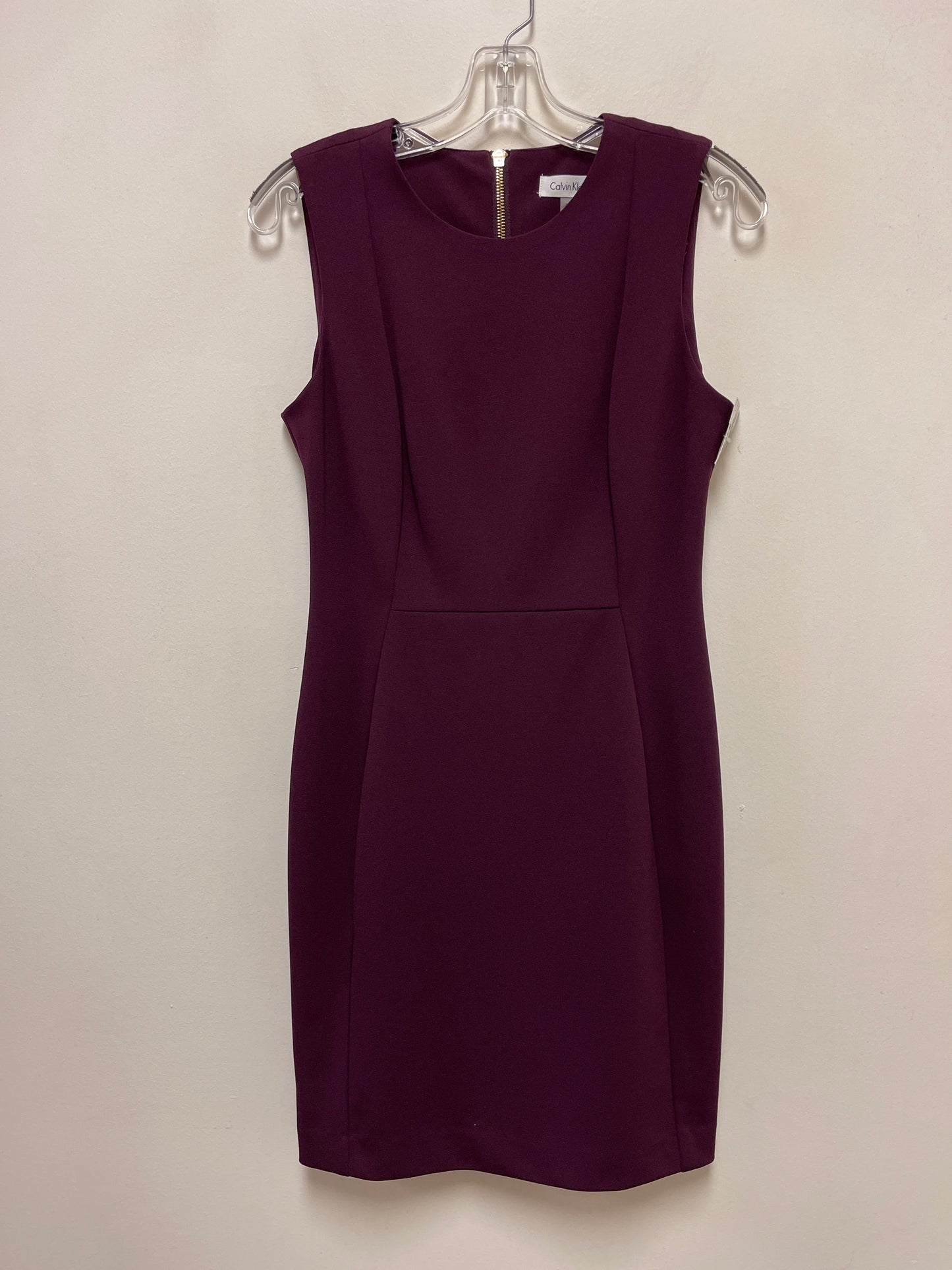 Dress Work By Calvin Klein In Purple, Size: S