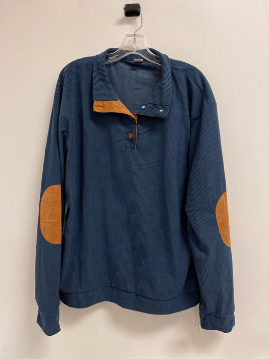 Top Long Sleeve By Clothes Mentor In Blue, Size: Xl