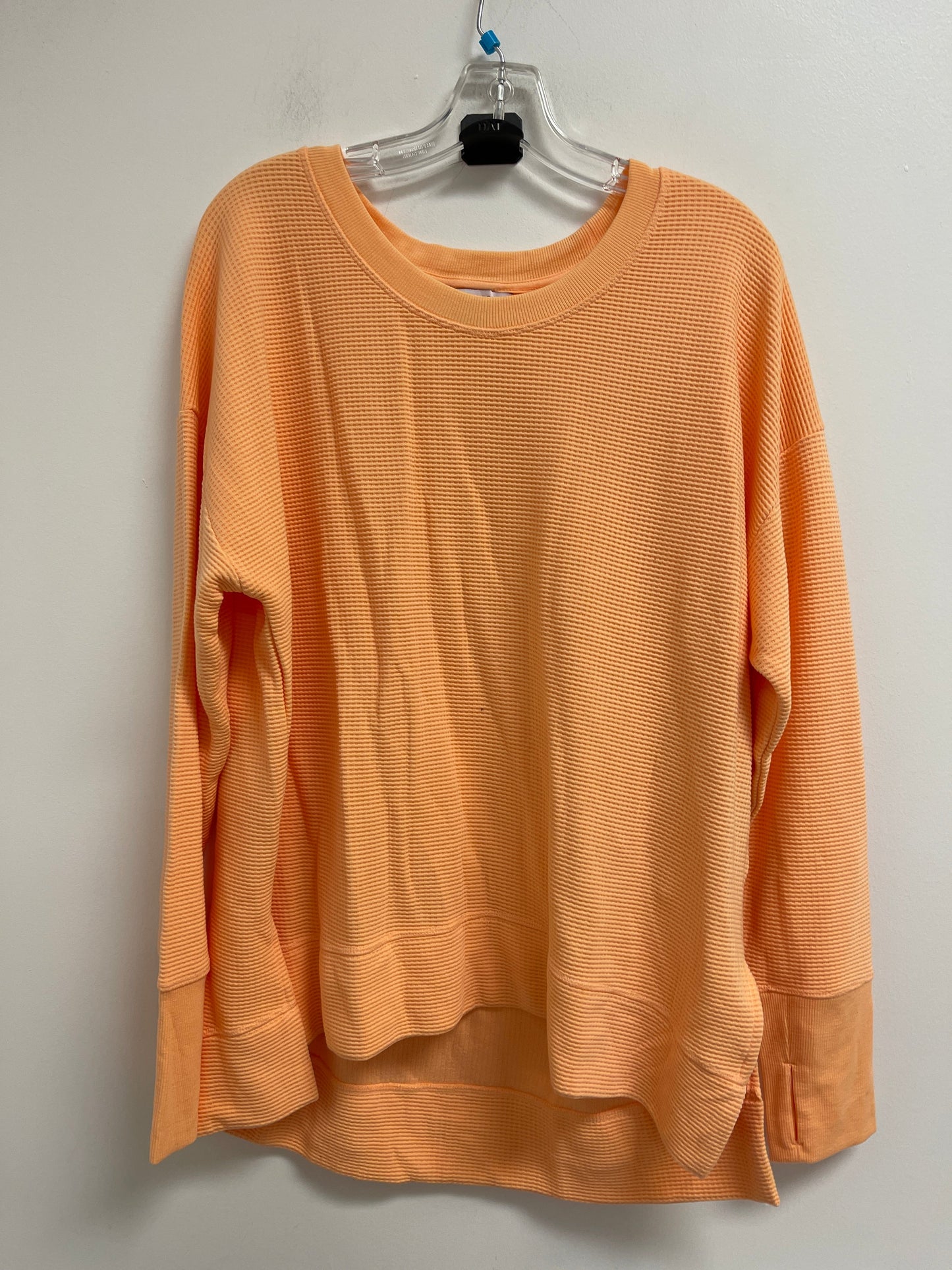 Top Long Sleeve By Athleta In Orange, Size: Xl