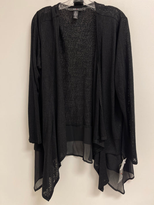 Cardigan By Style And Company In Black, Size: Xl