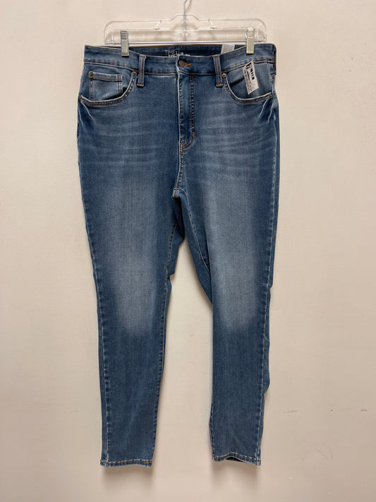 Jeans Skinny By Time And Tru In Blue Denim, Size: 12