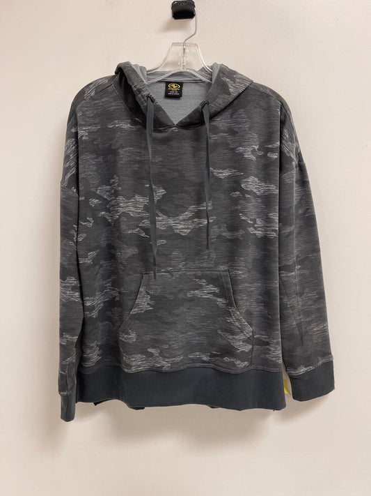 Athletic Sweatshirt Hoodie By Athletic Works In Camouflage Print, Size: L