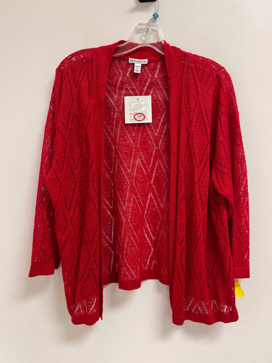 Cardigan By Croft And Barrow In Red, Size: 1x