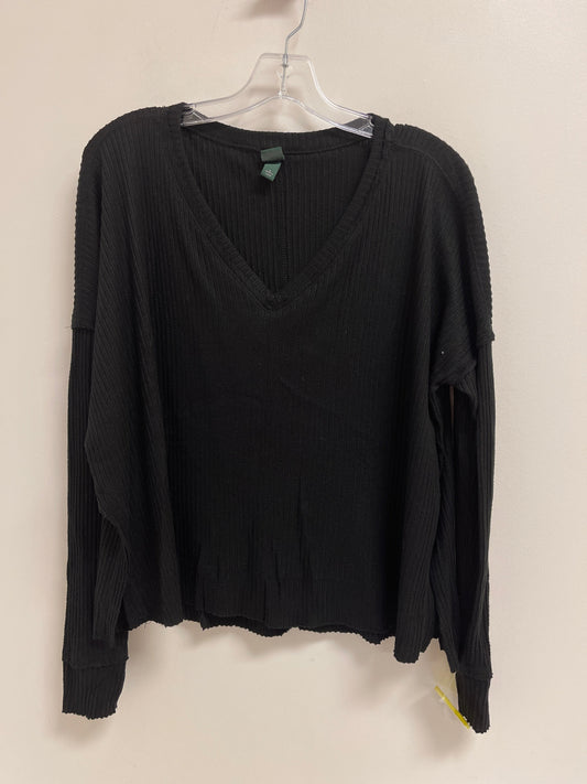 Top Long Sleeve Basic By Wild Fable In Black, Size: S