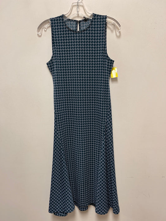 Dress Casual Midi By Ann Taylor In Teal, Size: Xs