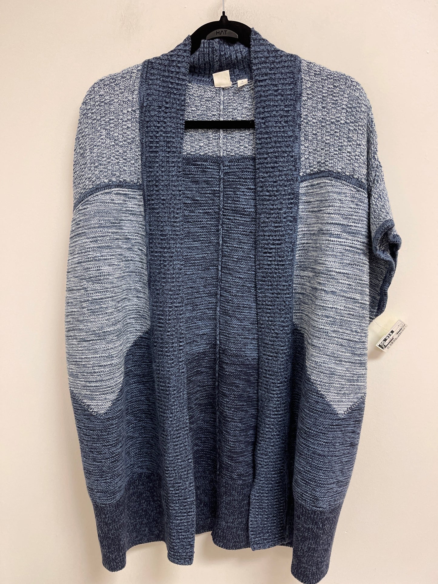 Sweater Cardigan By Gap In Blue, Size: M