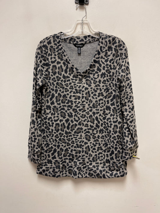 Top Long Sleeve By Ellen Tracy In Animal Print, Size: S