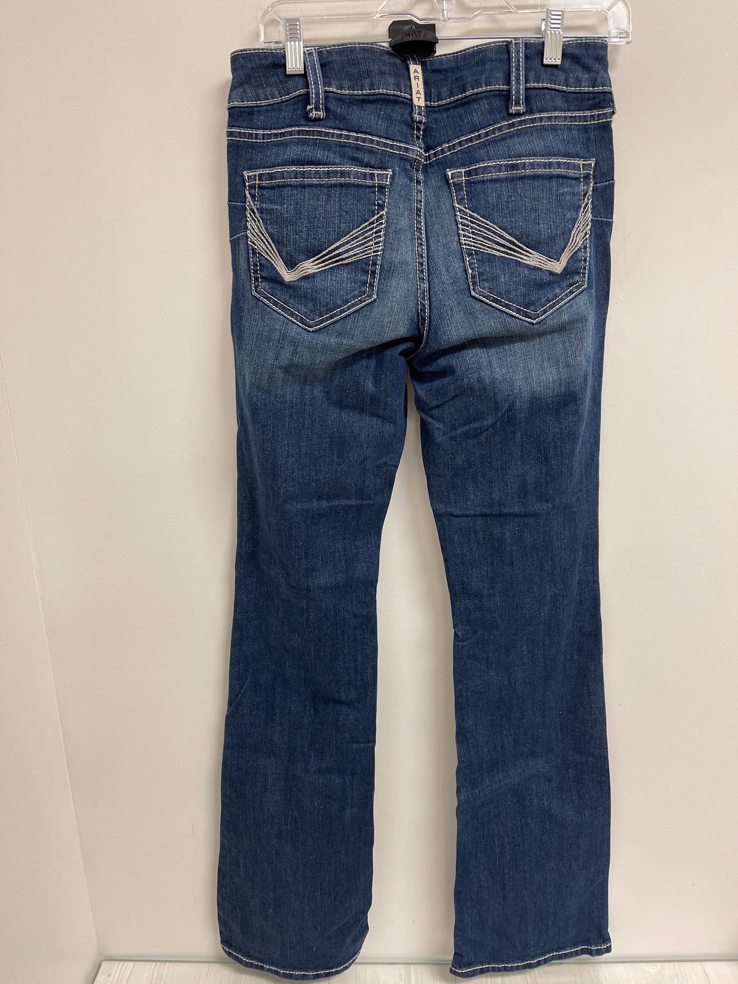 Jeans Boot Cut By Ariat In Blue Denim, Size: 8l