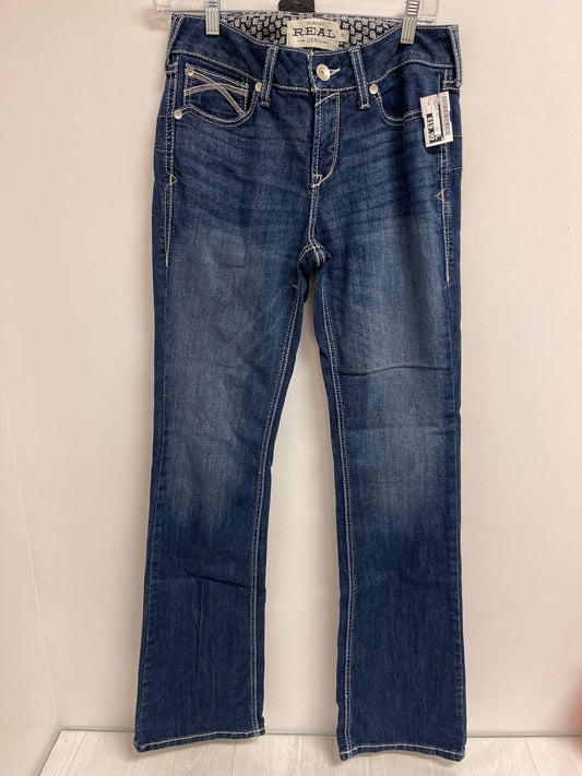 Jeans Boot Cut By Ariat In Blue Denim, Size: 8l