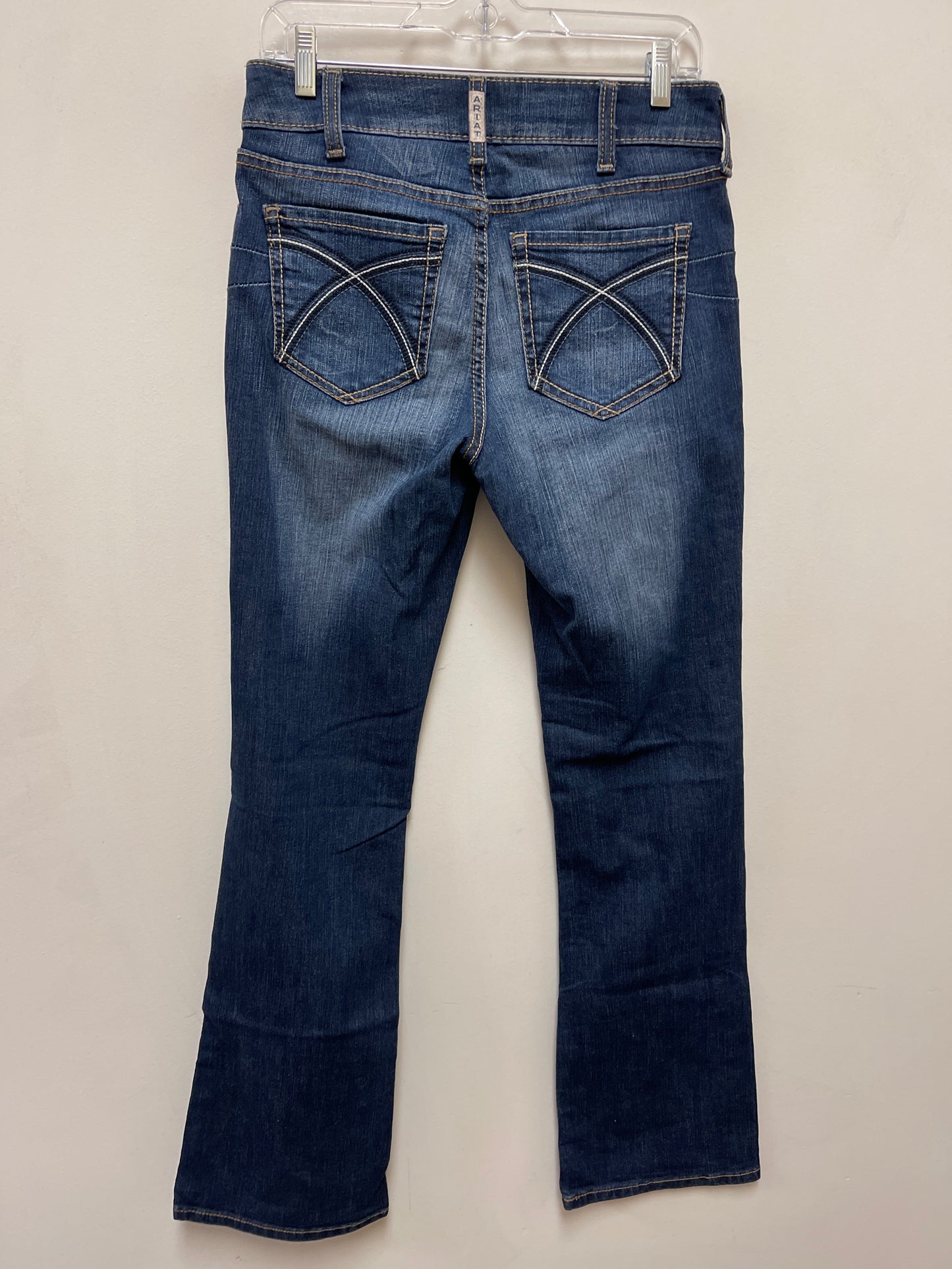 Jeans Boot Cut By Ariat In Blue Denim, Size: 8l