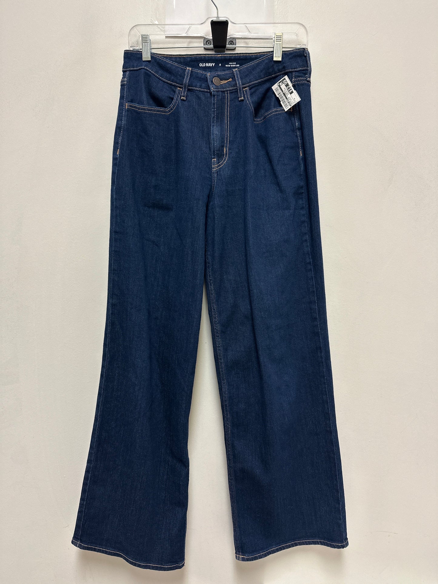 Jeans Wide Leg By Old Navy In Blue Denim, Size: 8