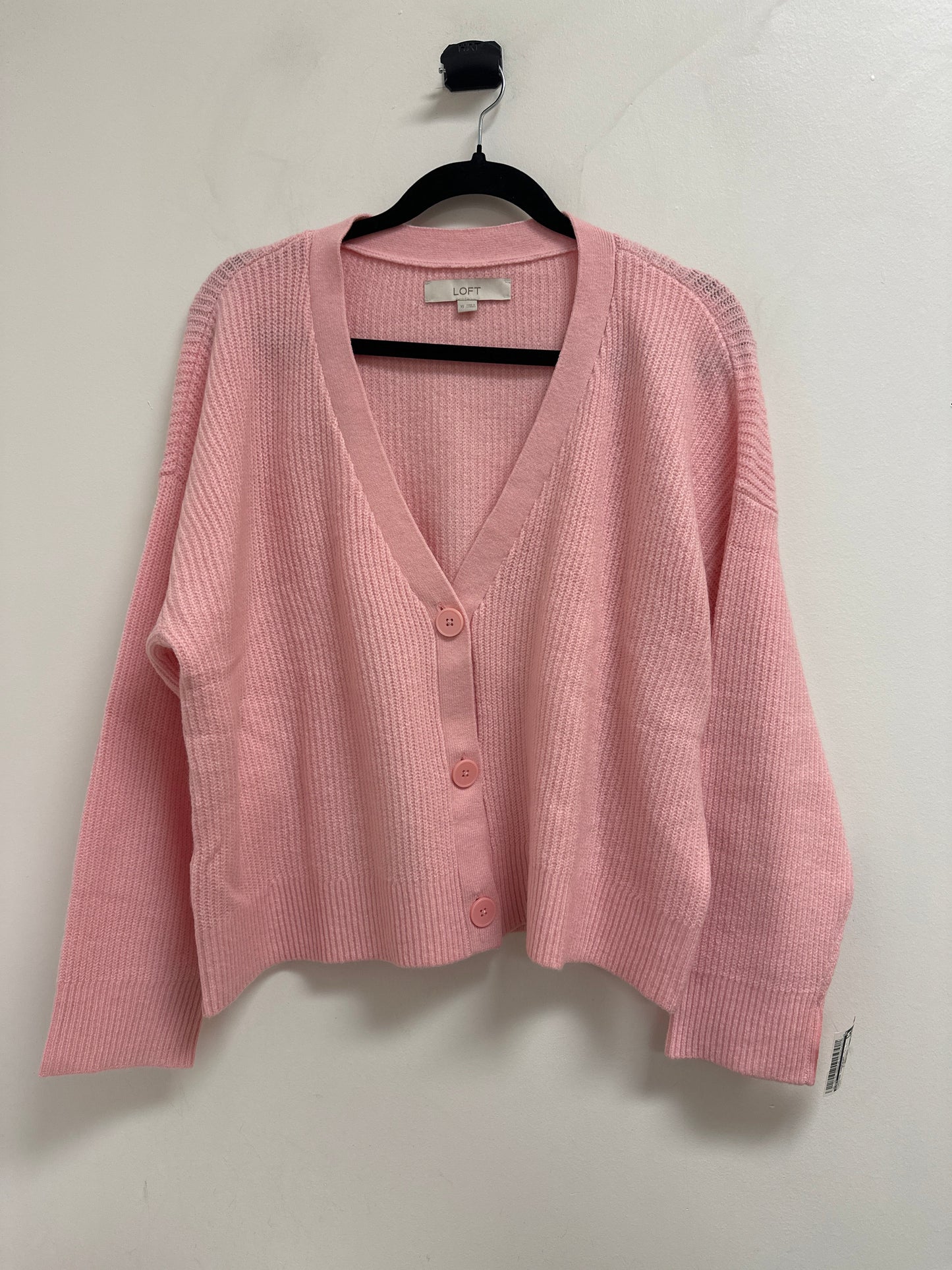 Sweater Cardigan By Loft In Pink, Size: Xs