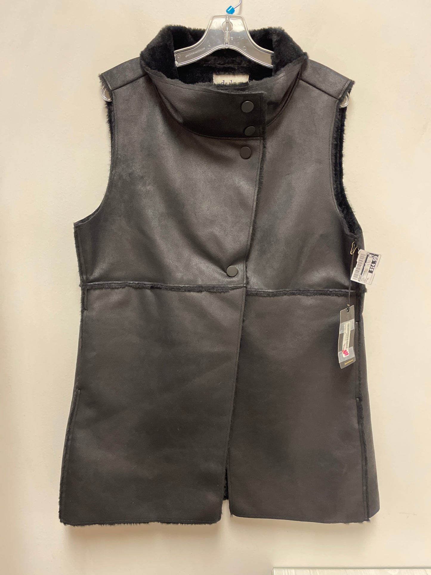 Vest Fleece By Dylan In Black, Size: Xl