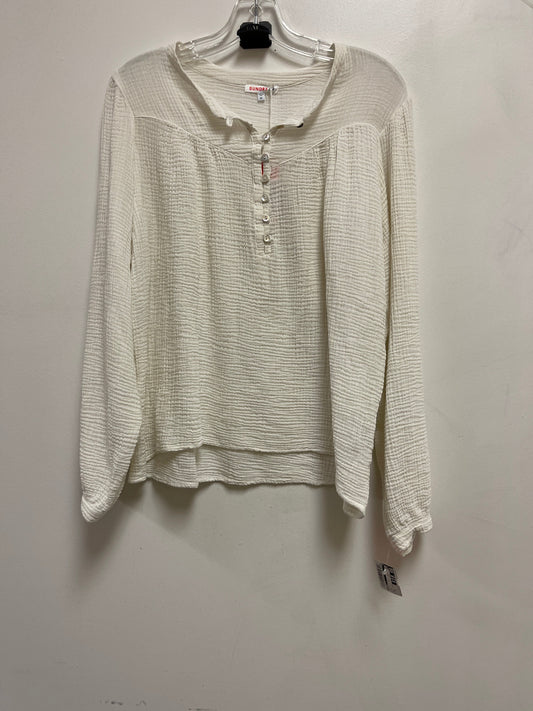 Top Long Sleeve By Sundry In Cream, Size: M