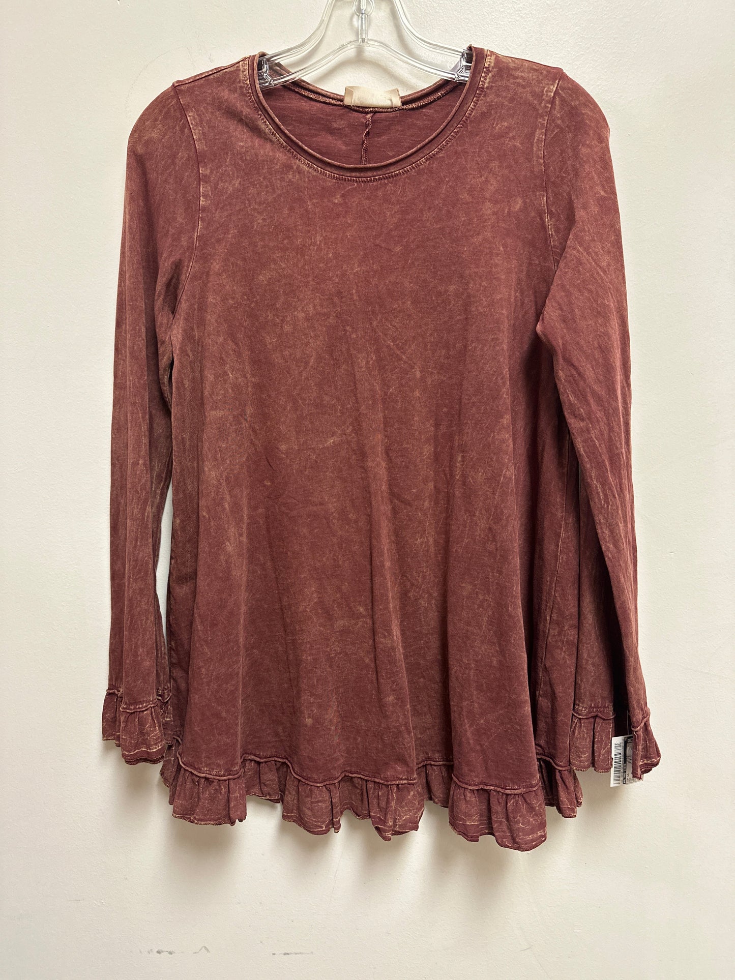 Top Long Sleeve By Altard State In Red, Size: S