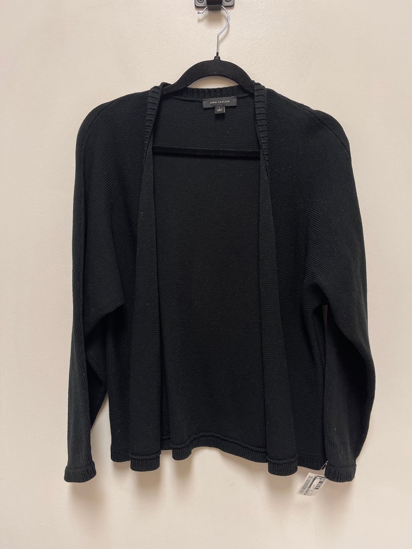 Cardigan By Ann Taylor In Black, Size: L