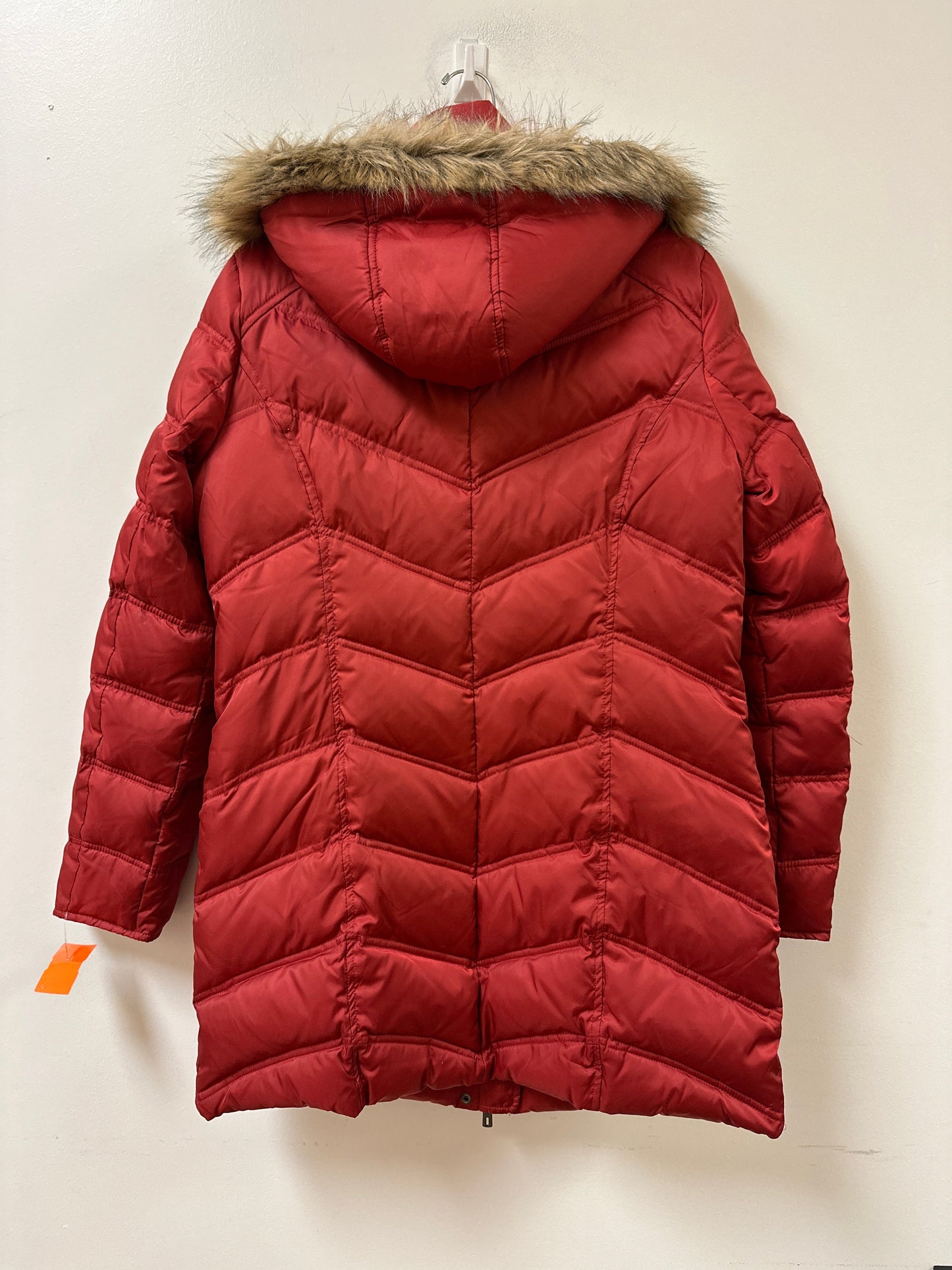 Coat Puffer & Quilted By Kenneth Cole Reaction In Red, Size: M