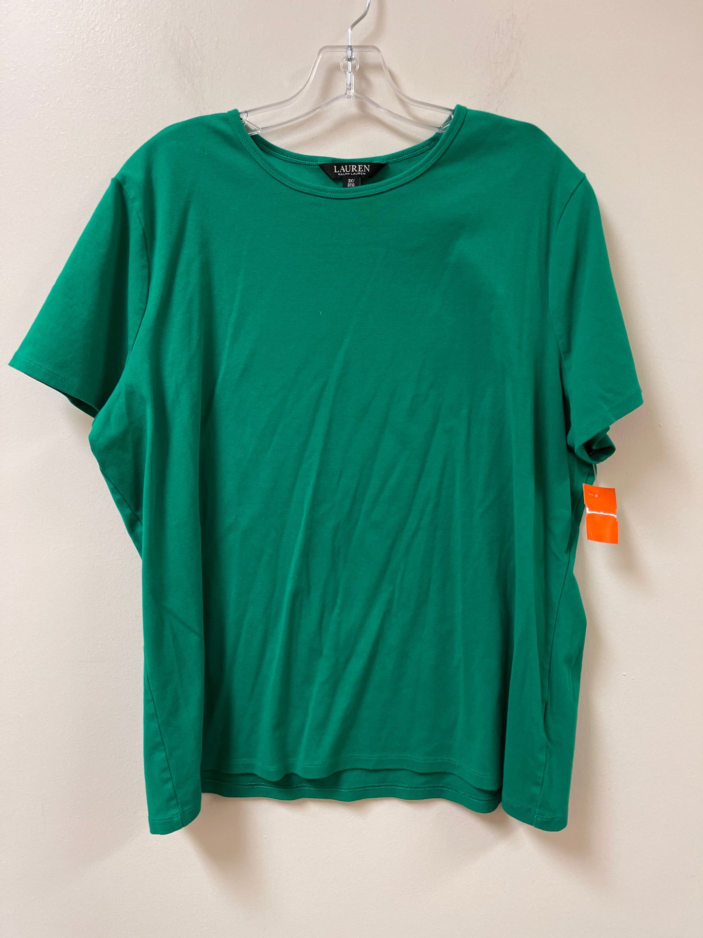 Top Short Sleeve By Lauren By Ralph Lauren In Green, Size: 3x