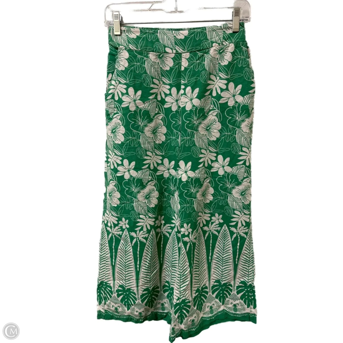 Pants Wide Leg By C And C In Green, Size: 6