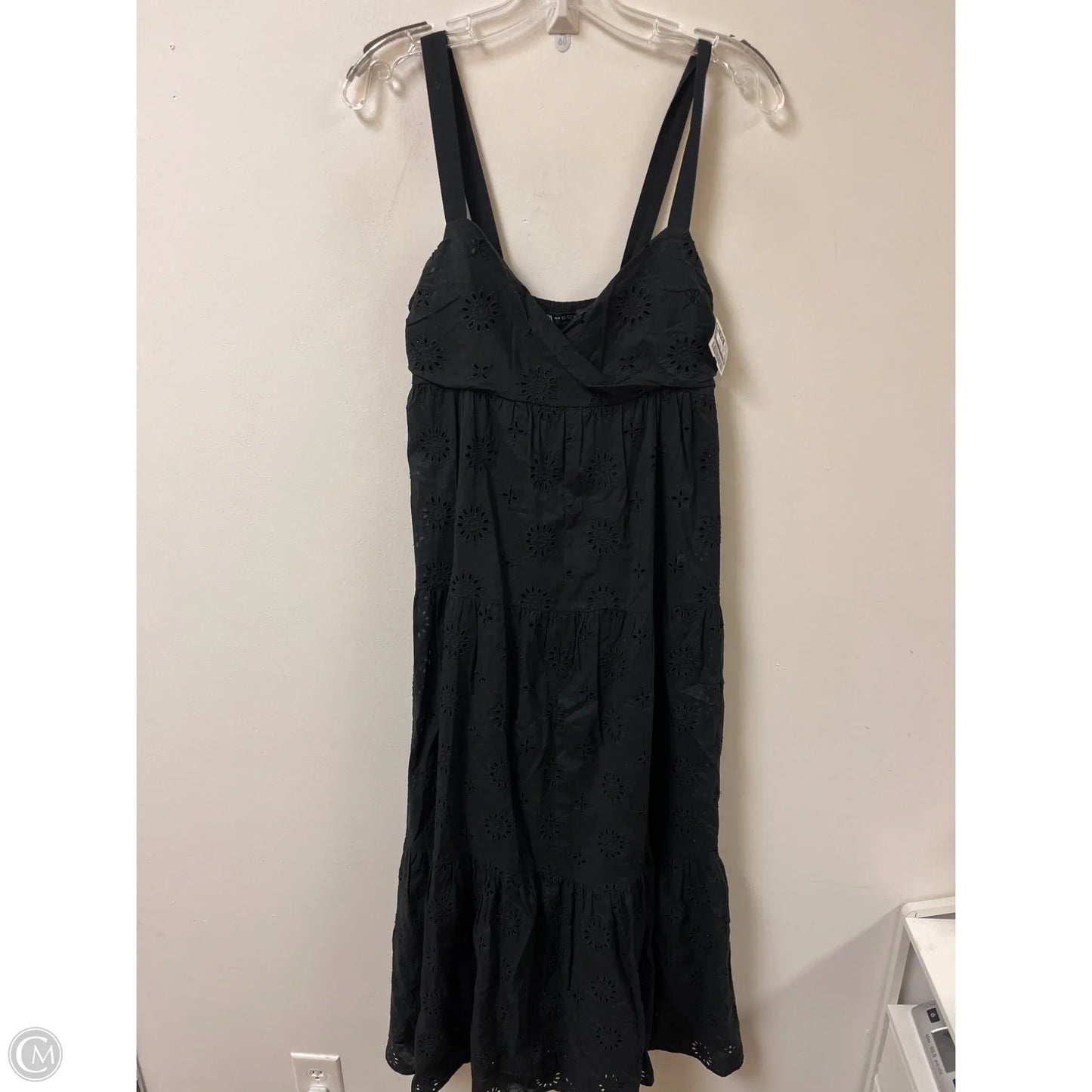 Dress Casual Maxi By Zara In Black, Size: S