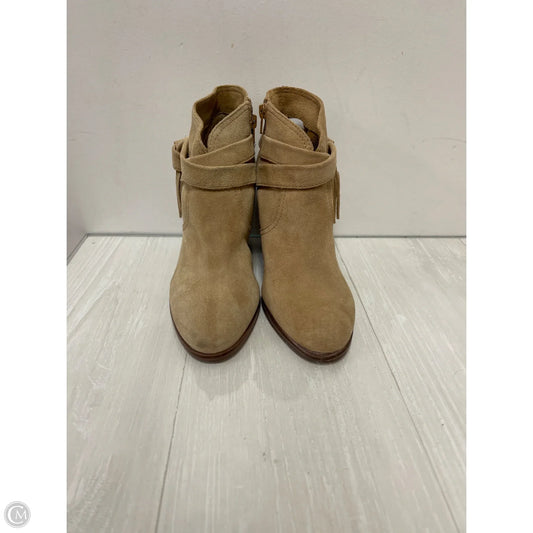 Boots Ankle Heels By Vince Camuto In Tan, Size: 9.5